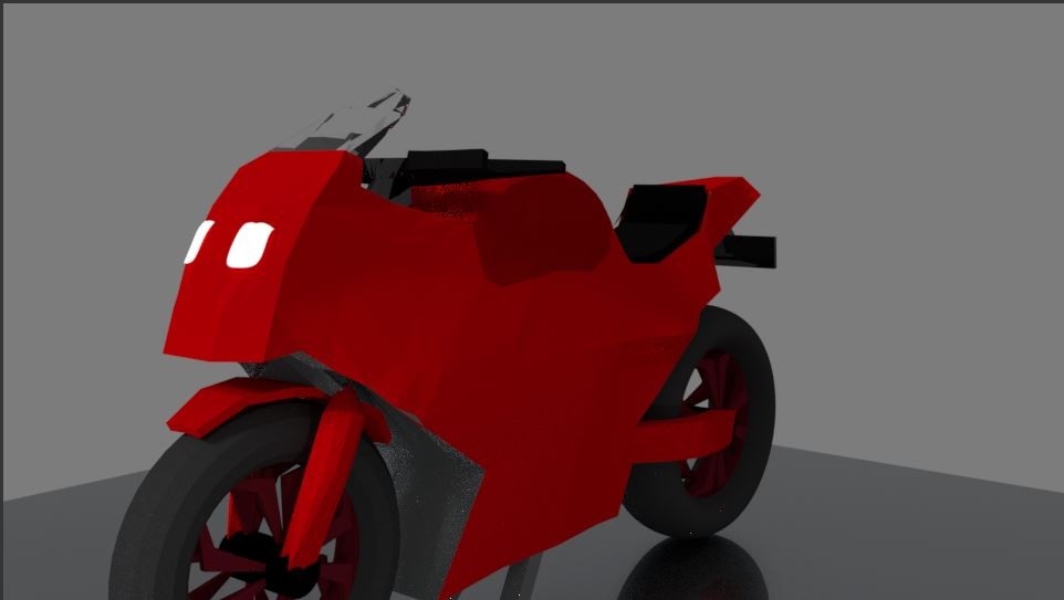 Low-Poly Sports Bike preview image 3